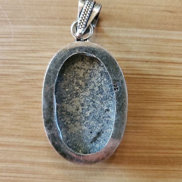 Silver Pyrite Pendant - Picture 3 of 5